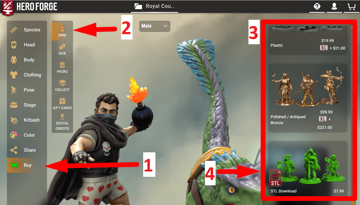 HeroForge Step 1